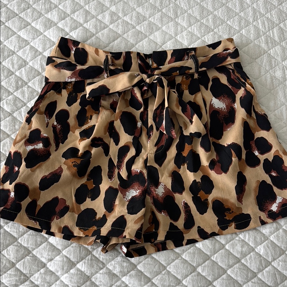 Leopard Print Women's Shorts